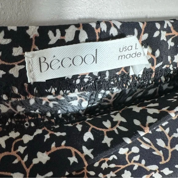 Black and White Floral Maxi Skirt - Picture 3 of 6